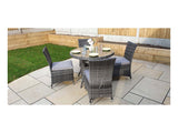 Signature Weave Emily 100cm Round Table – 8mm Flat Grey Weave