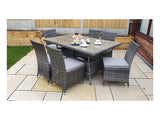 Signature Weave Emily Rectangular Table – 8mm Flat Grey Weave