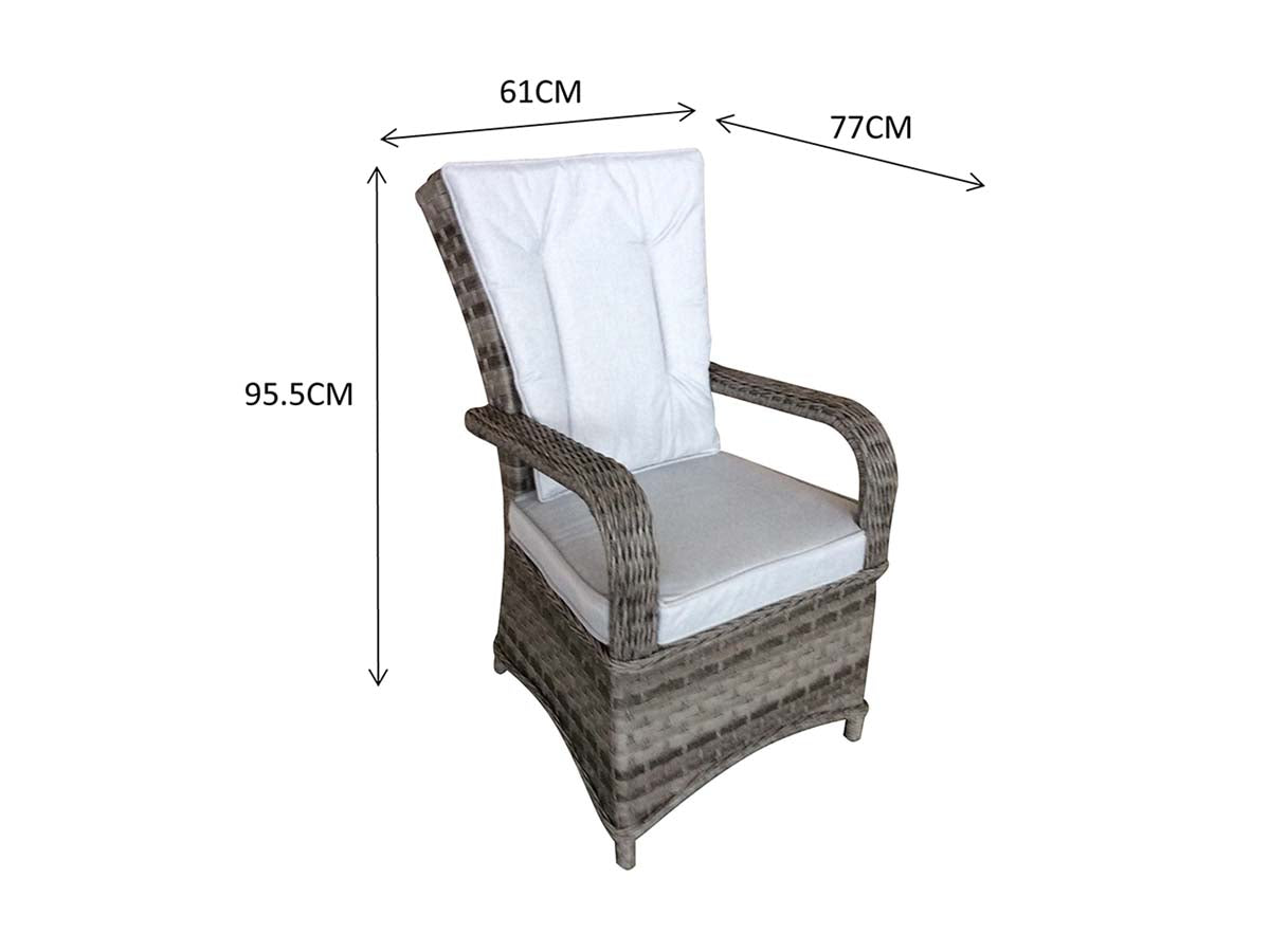 Signature Weave Florence Pair of Dining Chairs – Brown