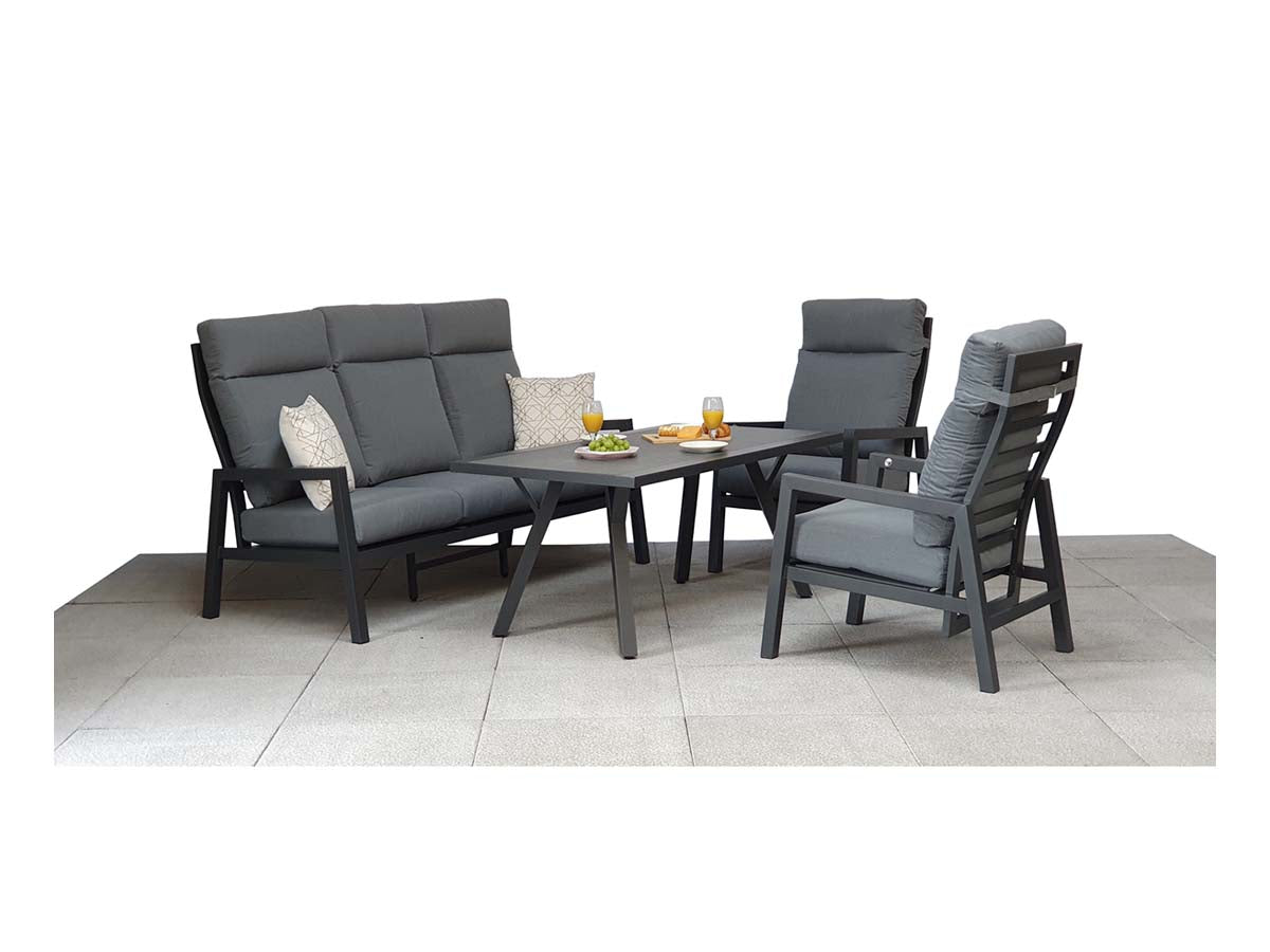 Signature Weave Kimmie 5-Seater Sofa Set – Grey Frame