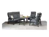 Signature Weave Kimmie 5-Seater Sofa Set – Grey Frame