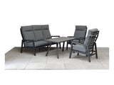 Signature Weave Kimmie 5-Seater Sofa Set – Grey Frame