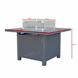 Signature Weave Lisbon Gas Firepit Table