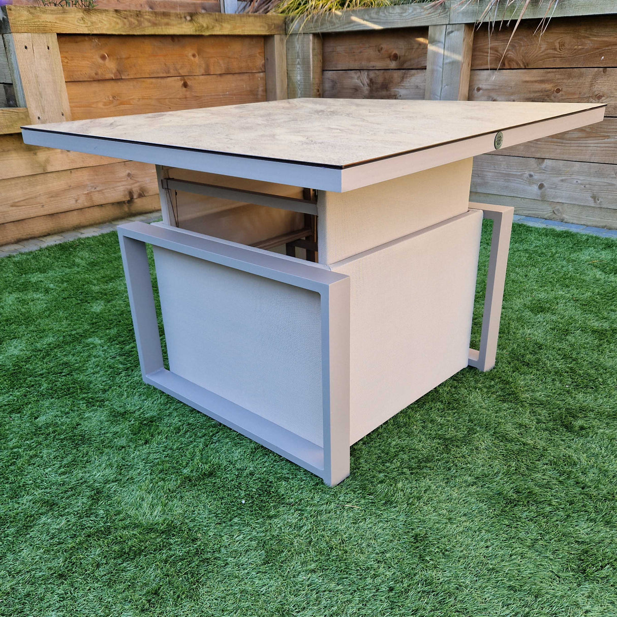 Signature Weave Madrid Lift Table – Nature