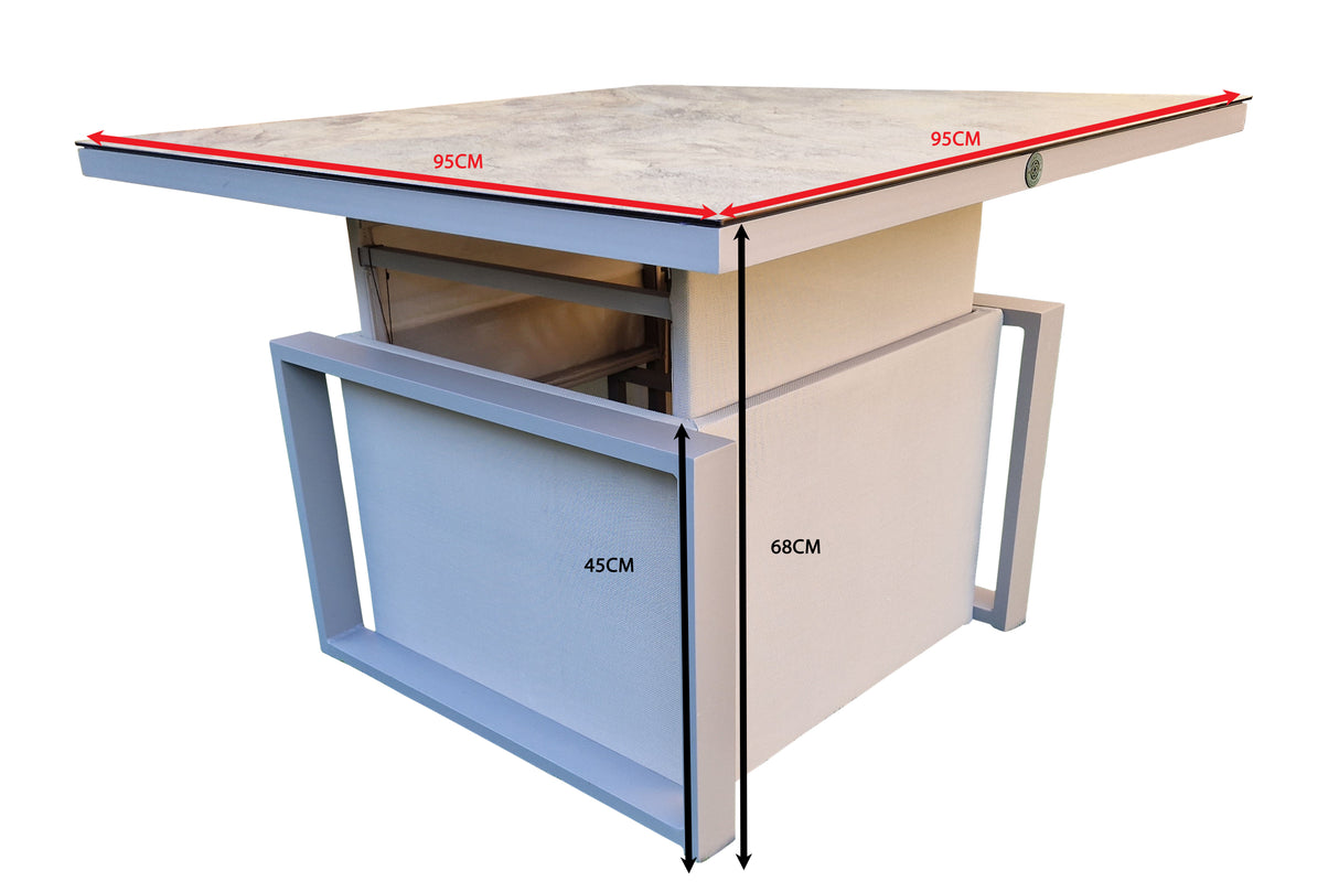 Signature Weave Madrid Lift Table – Nature