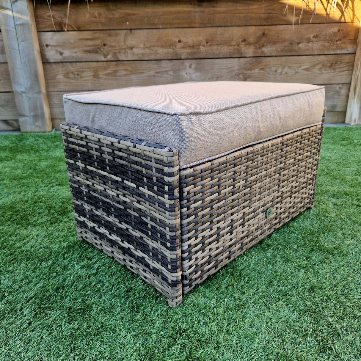Signature Weave Madrid Ottoman Bench - Nature/Brown