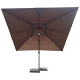 Signature Weave 3m Square Cantilever Parasol - Chocolate