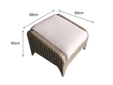 Signature Weave Sarah Ottoman Stool - Nature