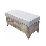 Signature Weave Sarah Ottoman Bench with Seat Cushion - Nature