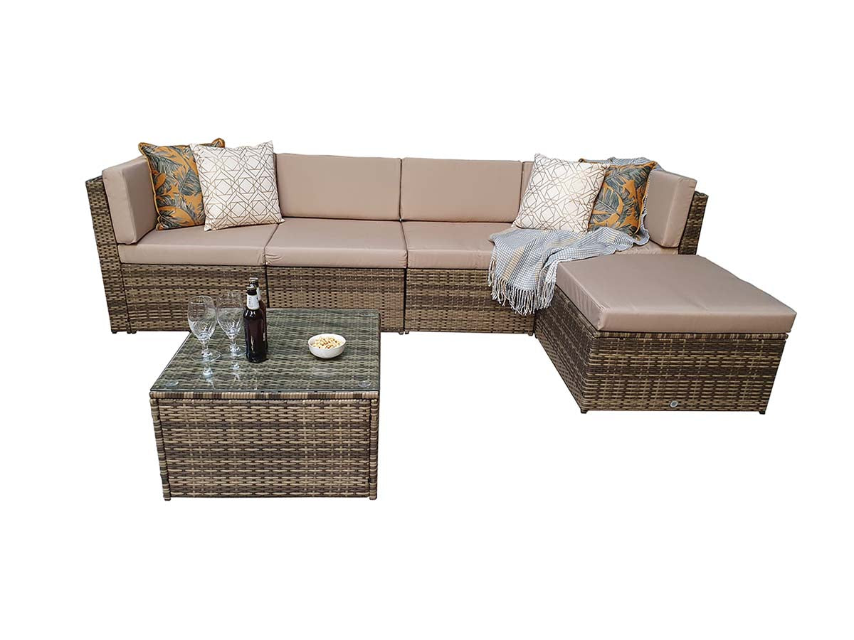 Signature Weave Stella Modular Corner Sofa - Nature/Brown