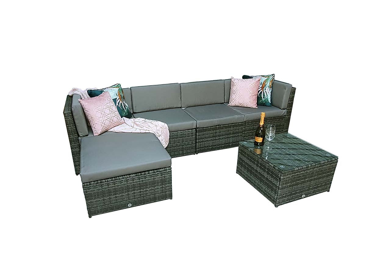Signature Weave Stella Corner Sofa - Grey