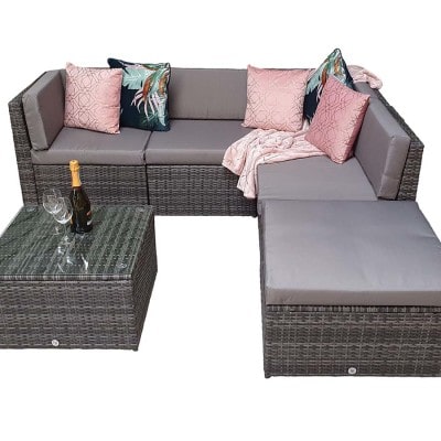 Signature Weave Stella Corner Sofa - Grey