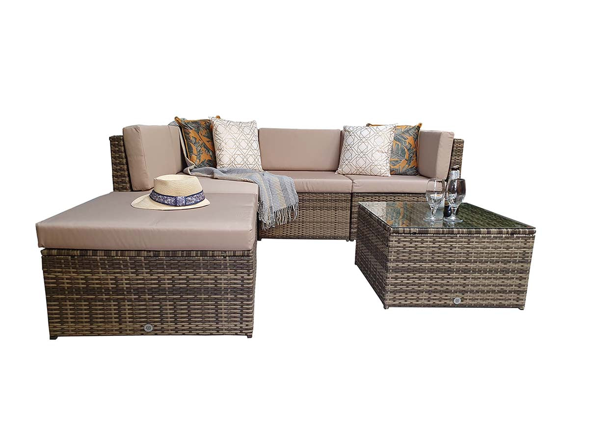 Signature Weave Stella Modular Corner Sofa - Nature/Brown
