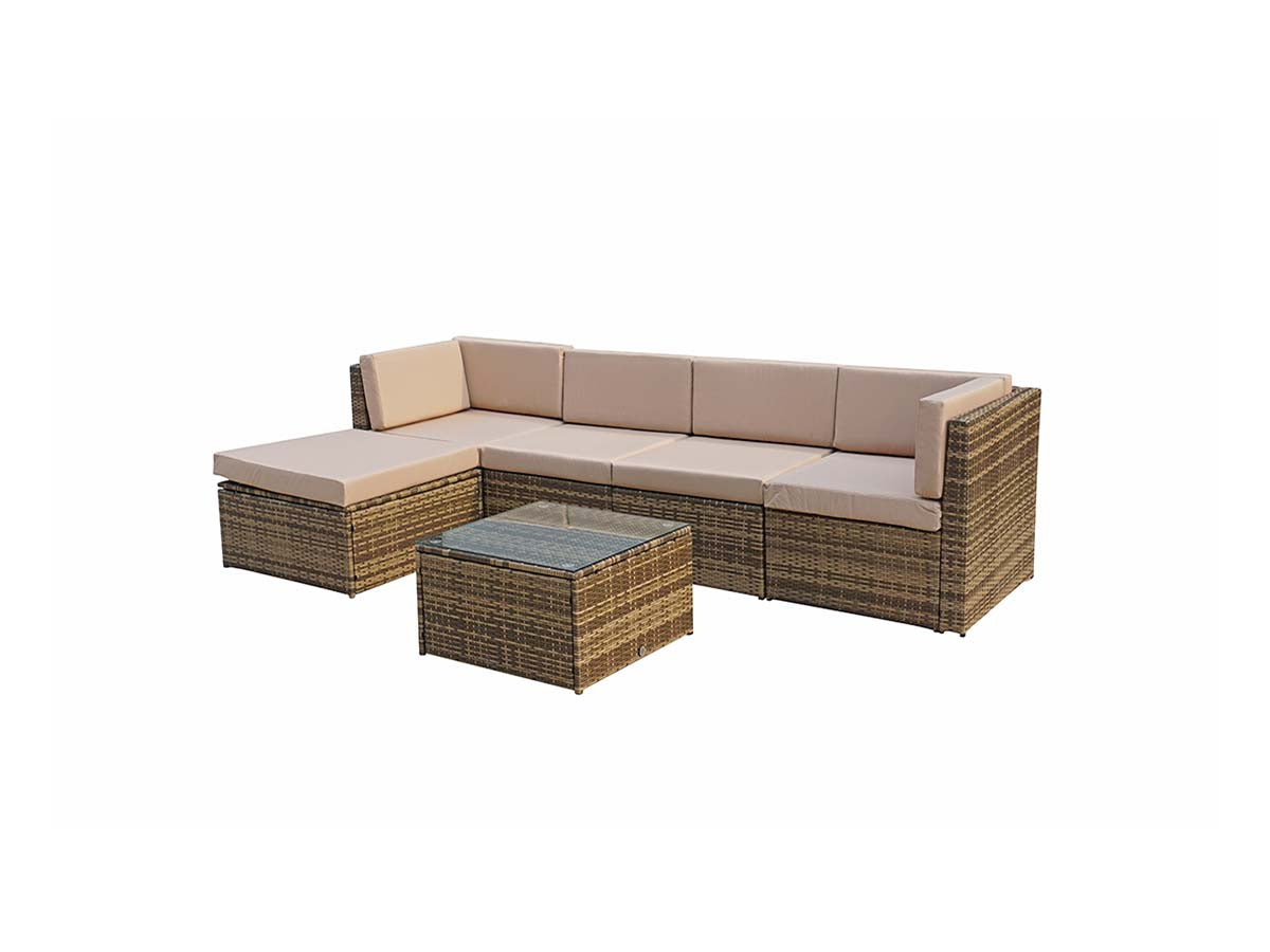 Signature Weave Stella Modular Corner Sofa - Nature/Brown