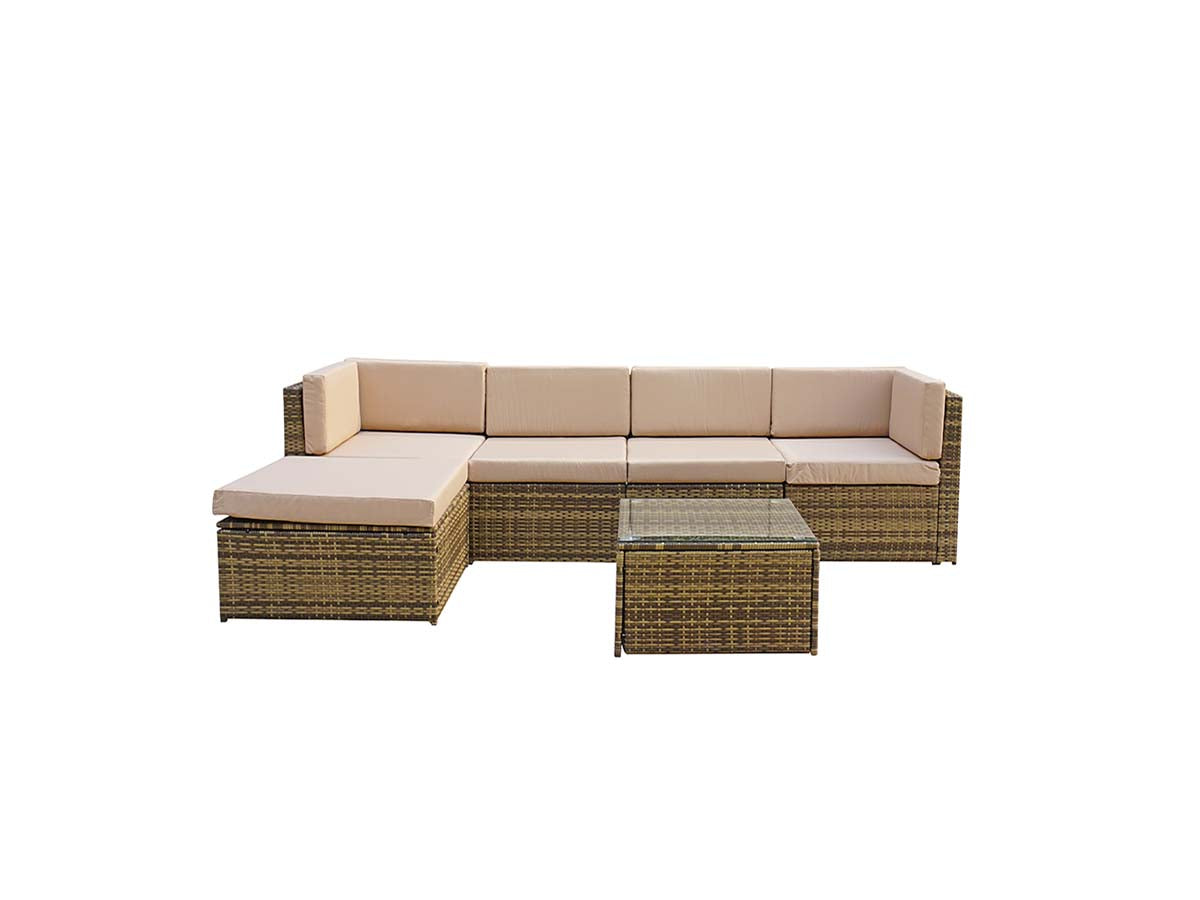 Signature Weave Stella Modular Corner Sofa - Nature/Brown