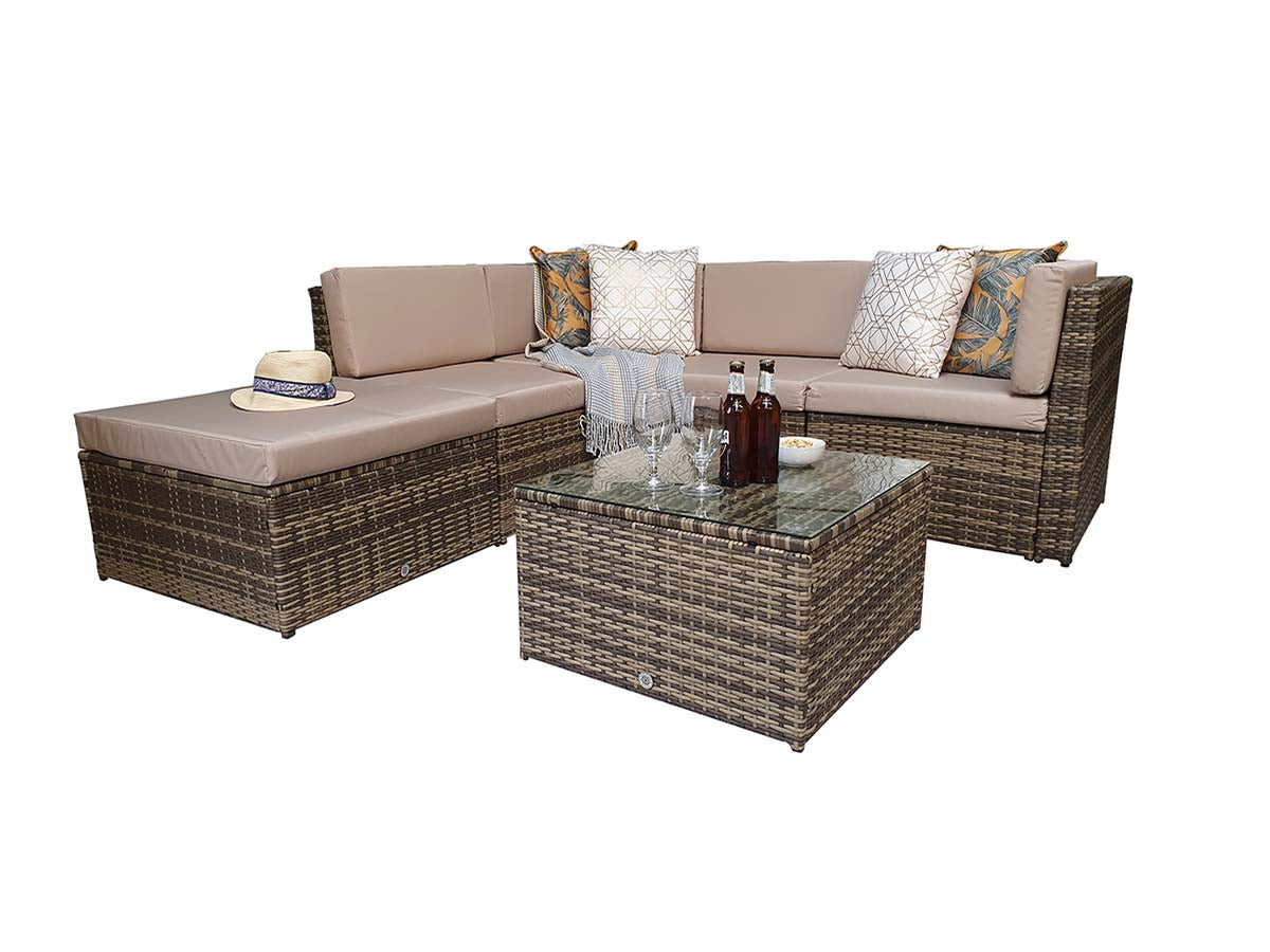 Signature Weave Stella Modular Corner Sofa - Nature/Brown