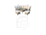 Signature Weave Sarah Corner Dining Sofa with Ice Bucket - Nature