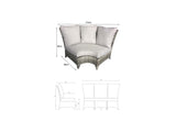 Signature Weave Sarah Corner Dining Sofa with Ice Bucket - Nature