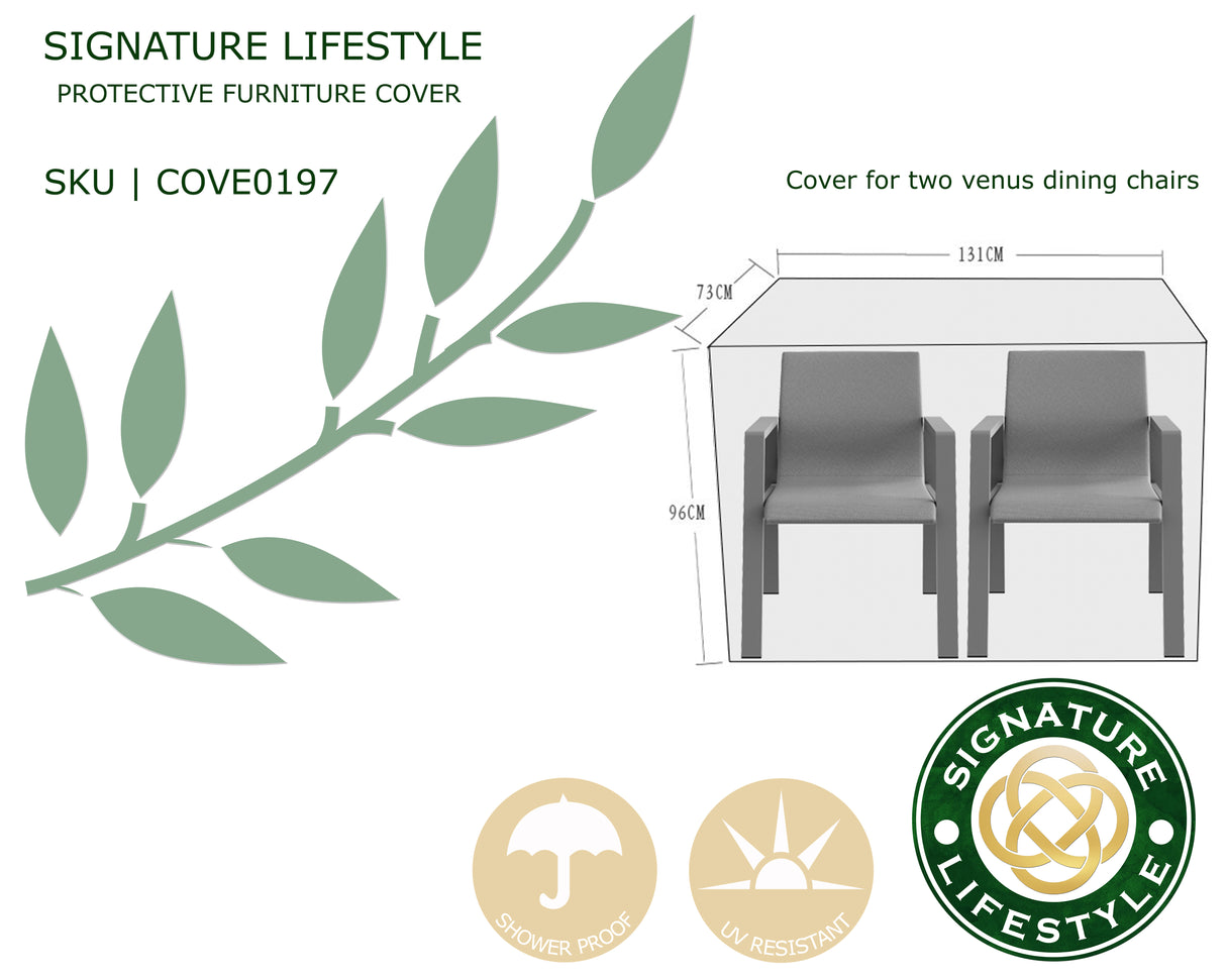 Signature Weave Protective Cover for 2 Chairs
