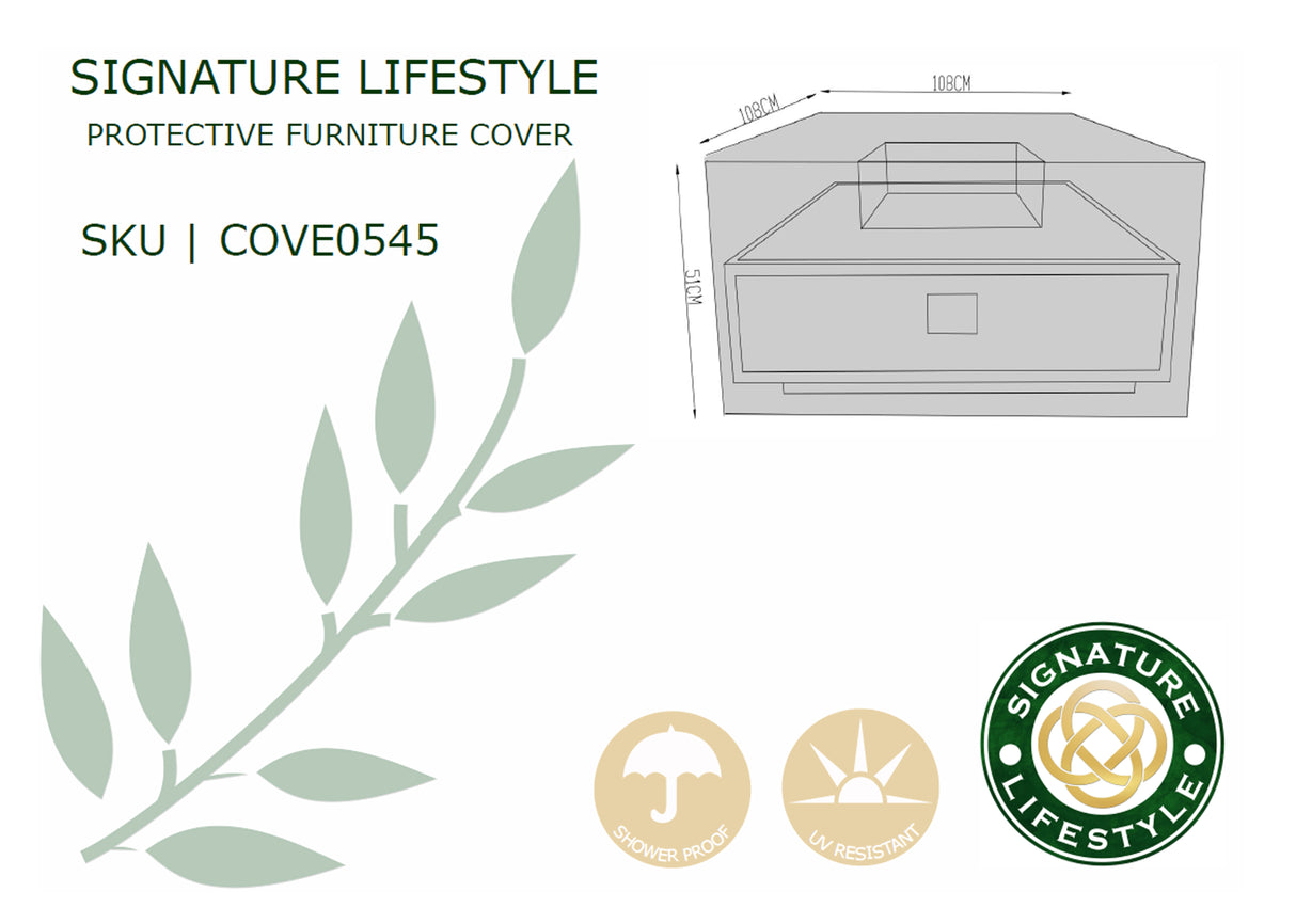 Signature Weave Cover for Venus Square Gas Firepit